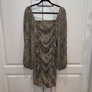 Cheetah Print Sinched Dress